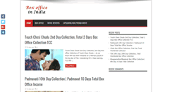 Desktop Screenshot of boxofficeinindia.com